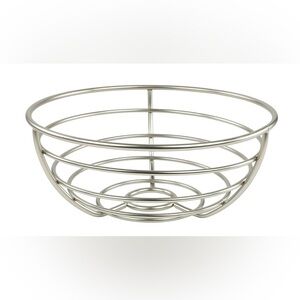 {SHEIN} Silver Metal Wire Basket 10.5" diameter
